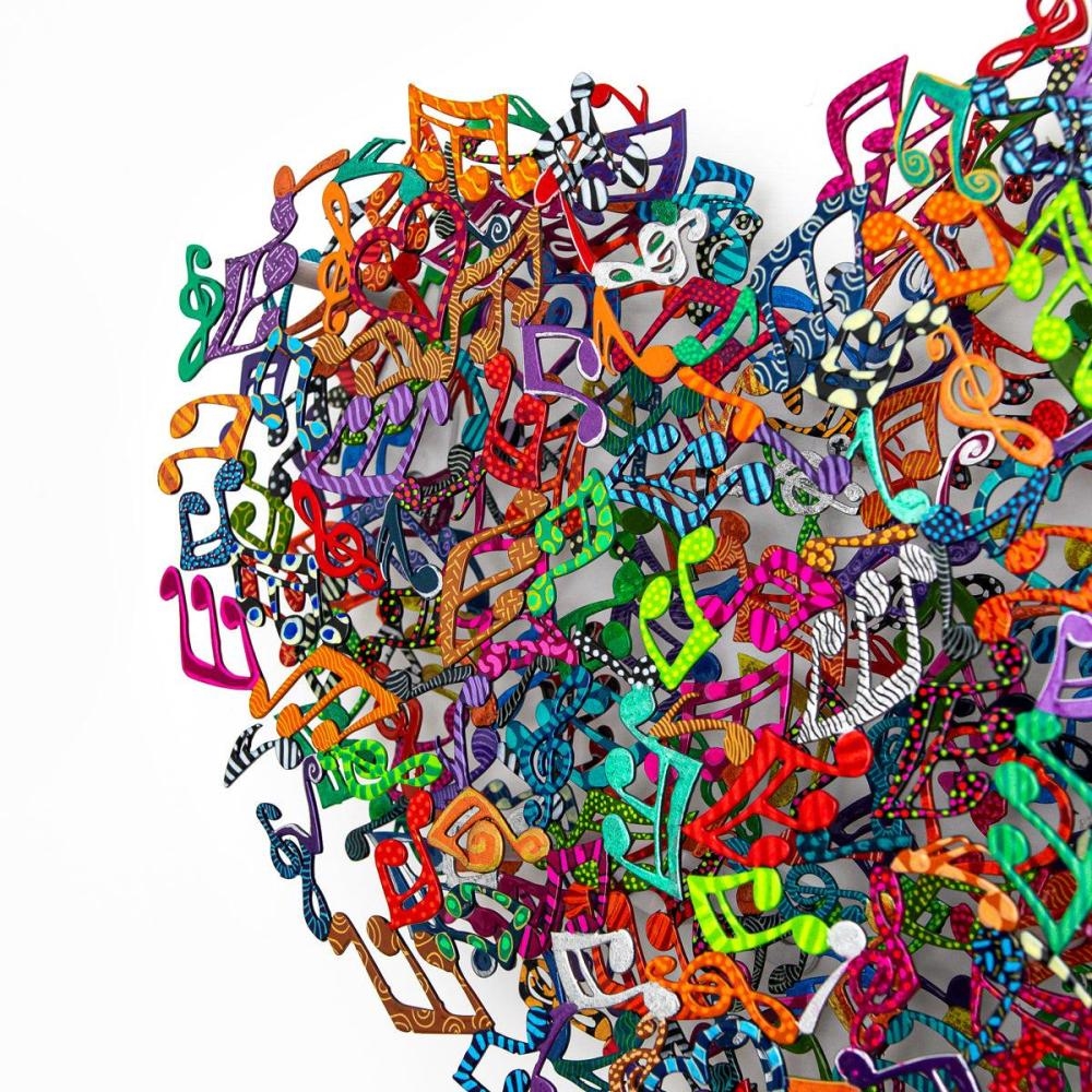 Artwork by Patricia Govezensky, Dancers, Made of Original Painting on Cutout Steel