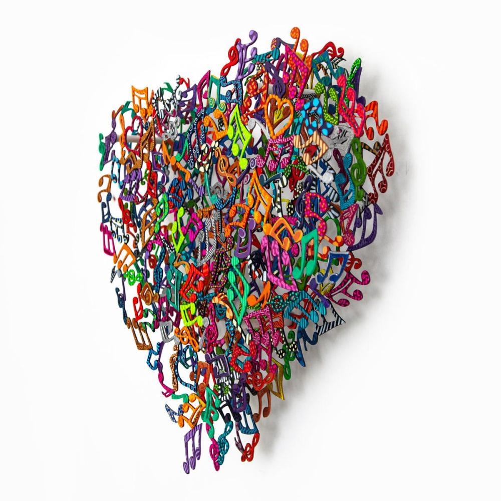 Artwork by Patricia Govezensky, Dancers, Made of Original Painting on Cutout Steel