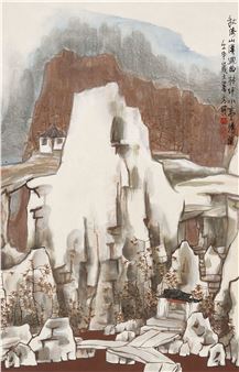 Leaning against the mountain stream - Fang Jun