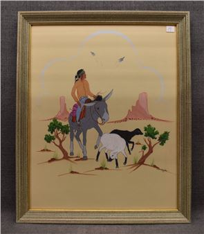 NAVAJO PAINTING (ERIACHO CURTIS) - Curtis Eriacho