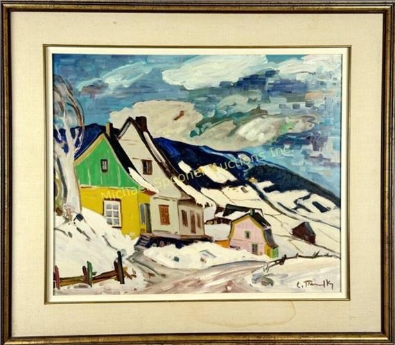 LOUIS TREMBLAY I.A.F. - OIL ON MASONITE by Louis Tremblay