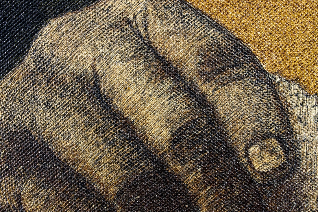 Artwork by Lee Kowels, A Day Spent (titled on verso, Made of oil on canvas