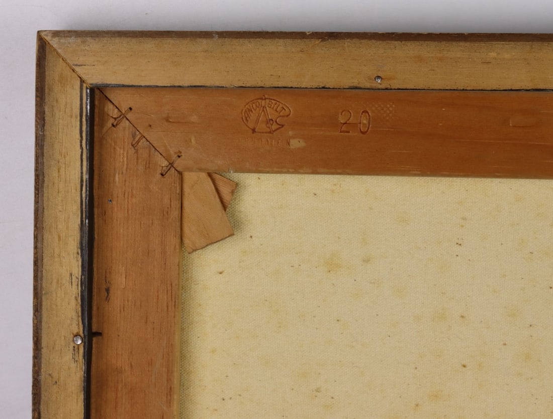 Artwork by Lee Kowels, A Day Spent (titled on verso, Made of oil on canvas