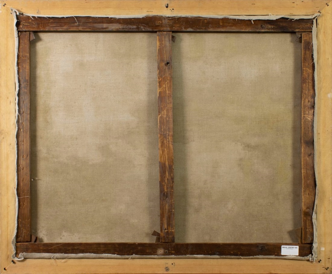 Artwork by Anton Filkuka, Winter Hilly Landscape, Made of oil on canvas