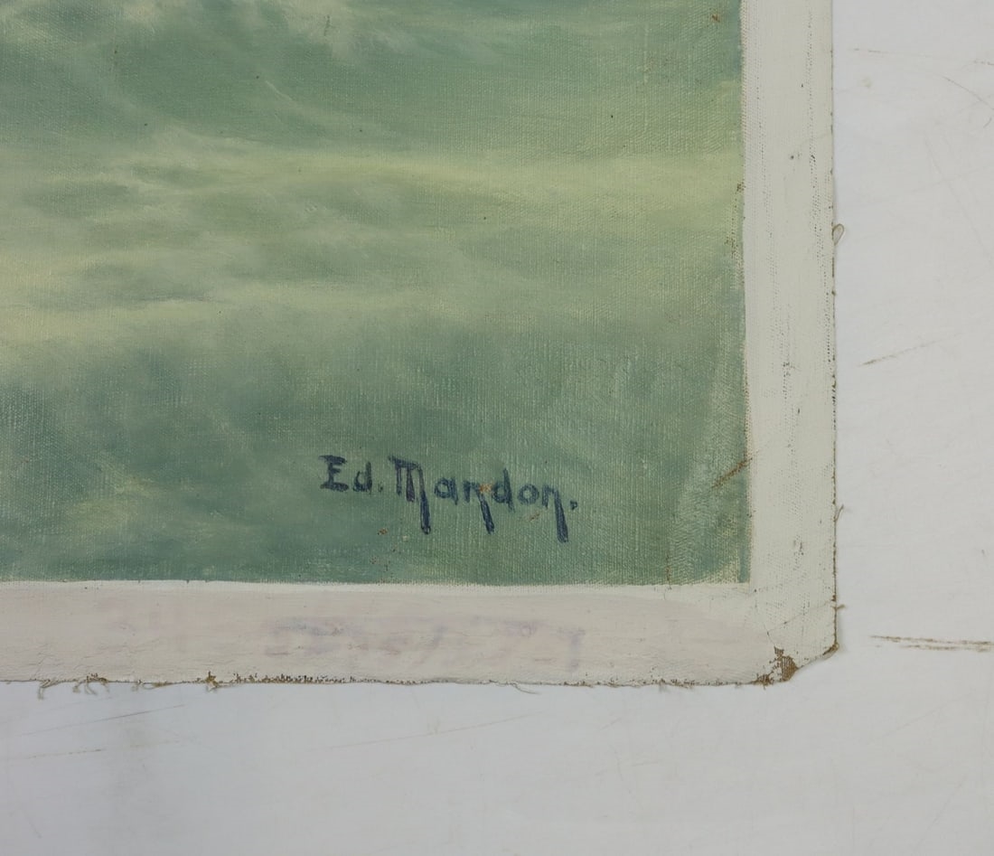 Artwork by Edouard Mandon, Seascape, Made of oil on canvas