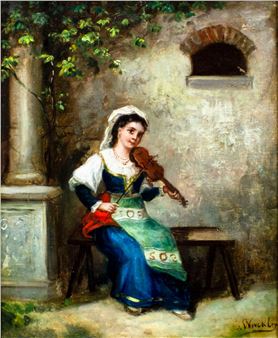 C Winckler (France,19C) oil painting antique - C. Winckler