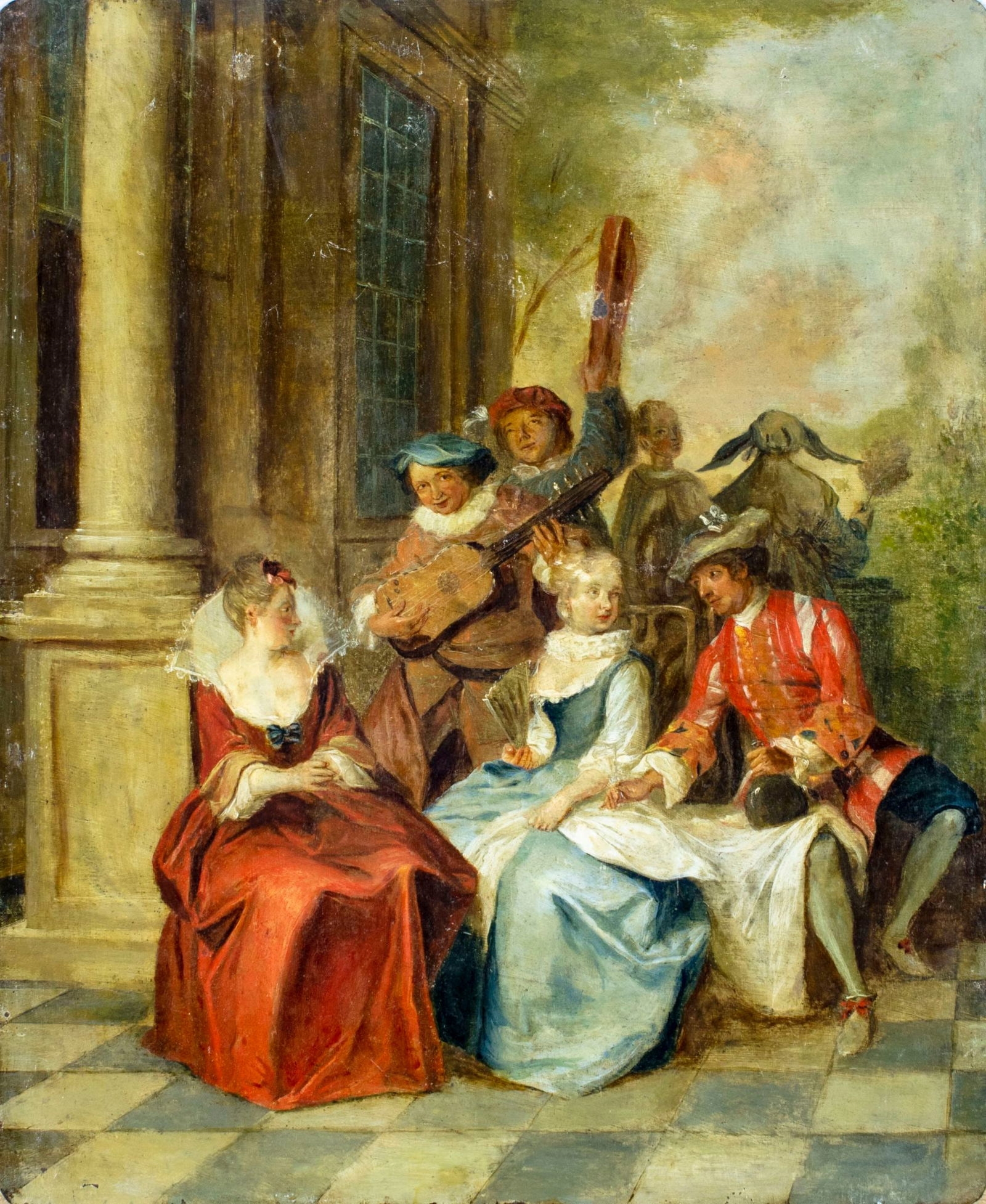 Tableau Jean-Baptiste Joseph Pater - L'Âge D'Or - Toile Sur Châssis Prête à Accrocher