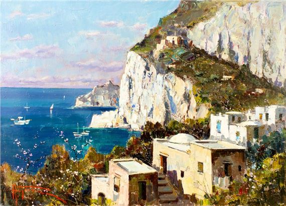 Antonio Gravina (Italy,1934-2011) oil painting by Antonio Gravina