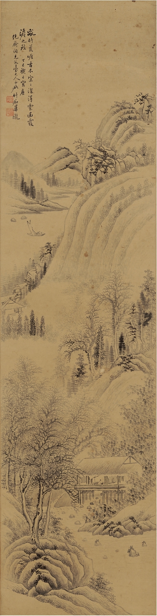 Artwork by Bi Long, Untitled, Made of Ink on paper, hanging scroll