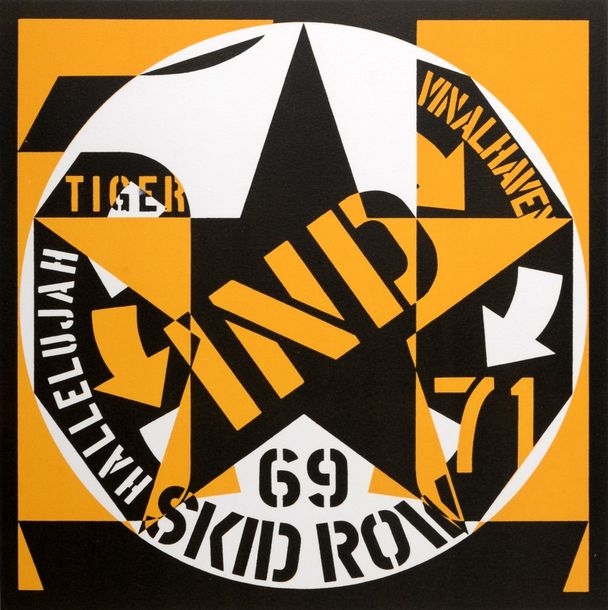 Artwork by Robert Indiana, Decade: Self-Portrait 1969, Made of Color lithograph on wove paper