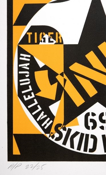 Artwork by Robert Indiana, Decade: Self-Portrait 1969, Made of Color lithograph on wove paper