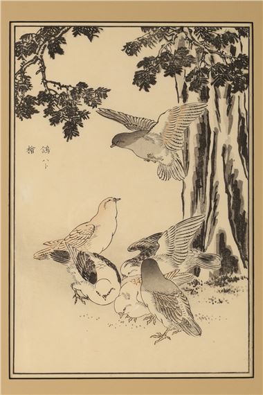 Japanese Woodblock Print Bairei Hyakucho Gafu - Bairei Hyakucho Gafu