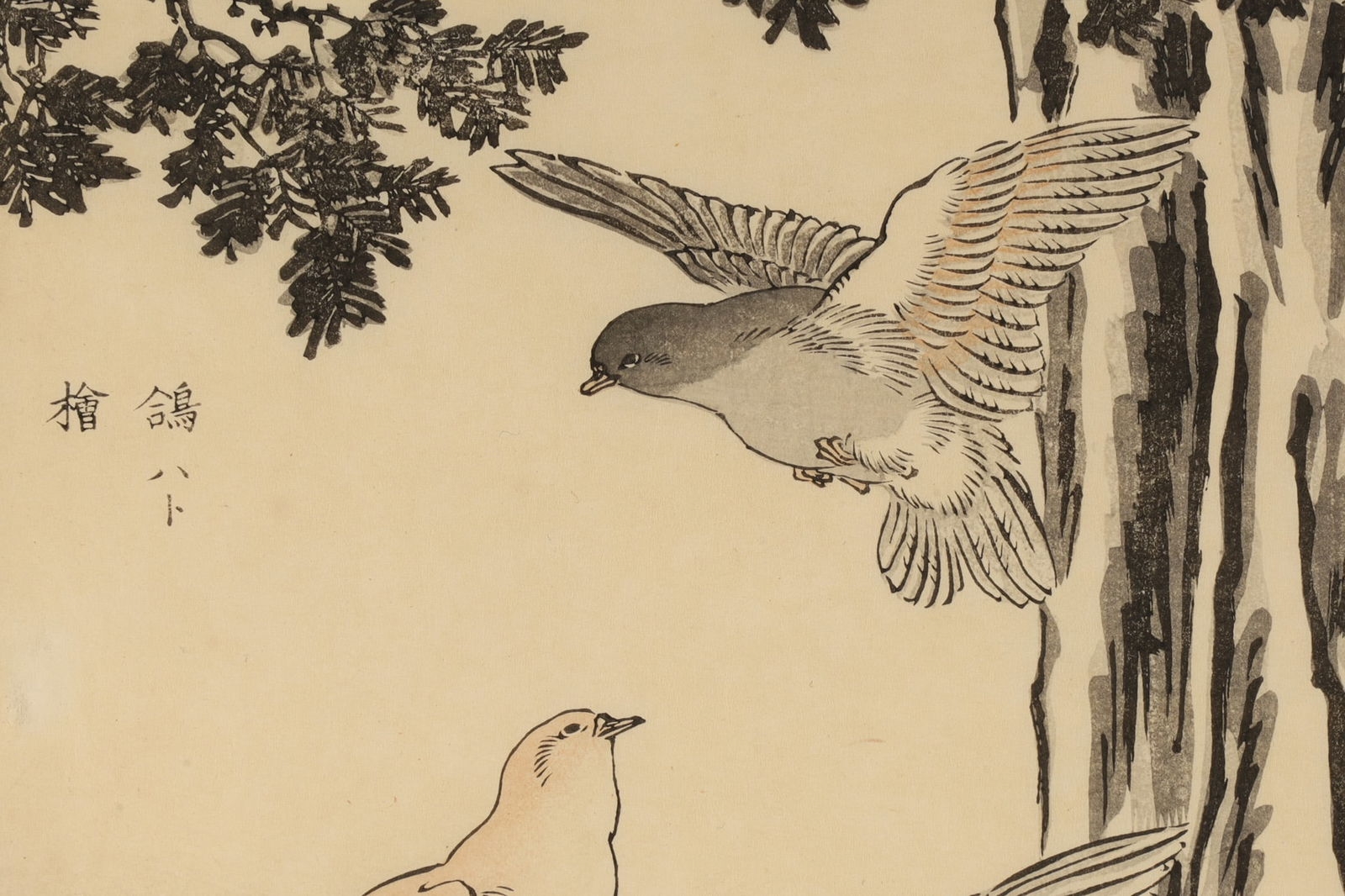 Artwork by Bairei Hyakucho Gafu, Japanese Woodblock Print Bairei Hyakucho Gafu, Made of Woodblock Print Bairei Hyakucho Gafu, Japanese Woodblock Print