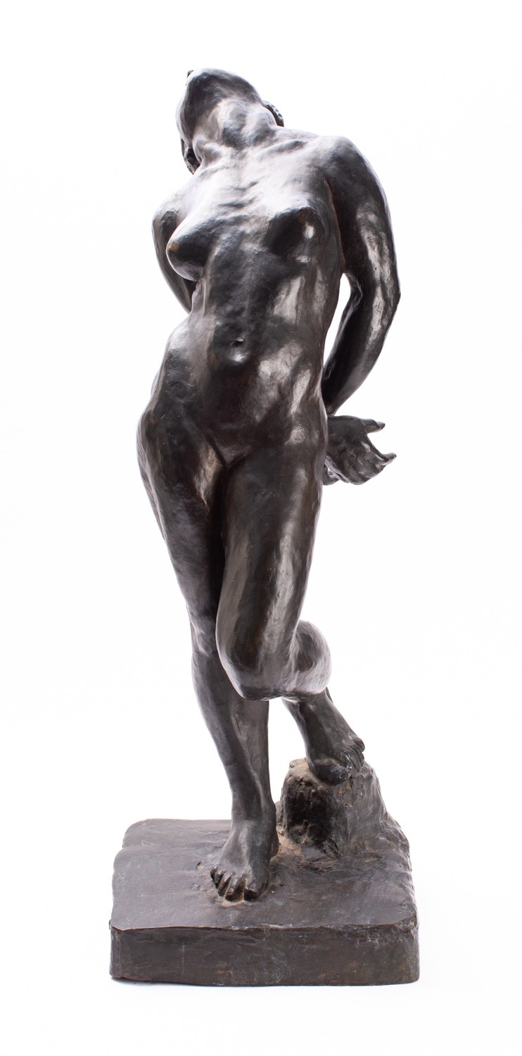 Auguste Rodin | A patinated bronze model of a maiden, perhaps portrayed ...