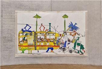 Bertram Jesdinsky: Mondkalb mit reibekuchen - Galerie Thomas Schulte, Charlottenstrasse