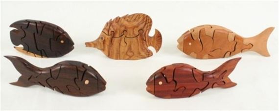 Peter Chapman | Fish Interlocking Puzzles | MutualArt