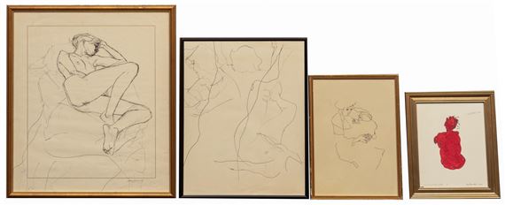 4) Nude Sketches by Egon Schiele