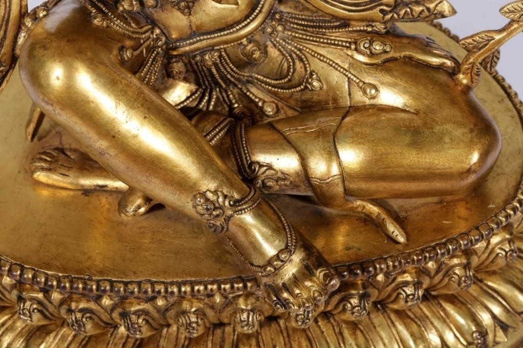 Chinese School | Chinese Gilt Bronze Buddha Statue | MutualArt