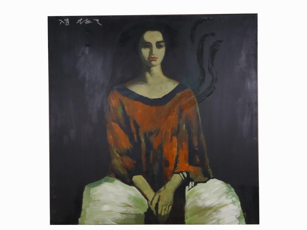 Artwork by Li Zhengtian, Signed"Li Zhengtian", Oil on Canvas, Made of Oil on Canvas