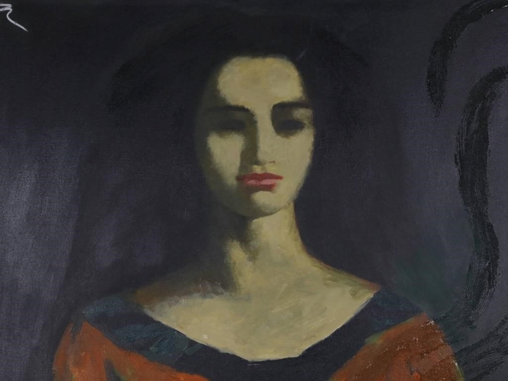 Artwork by Li Zhengtian, Signed"Li Zhengtian", Oil on Canvas, Made of Oil on Canvas