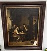 Artwork by H. Bethke, Framed O/C Interior Sgnd H. Bethke 1878 28" X 22, Made of O/C