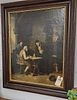 Artwork by H. Bethke, Framed O/C Interior Sgnd H. Bethke 1878 28" X 22, Made of O/C