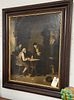Artwork by H. Bethke, Framed O/C Interior Sgnd H. Bethke 1878 28" X 22, Made of O/C