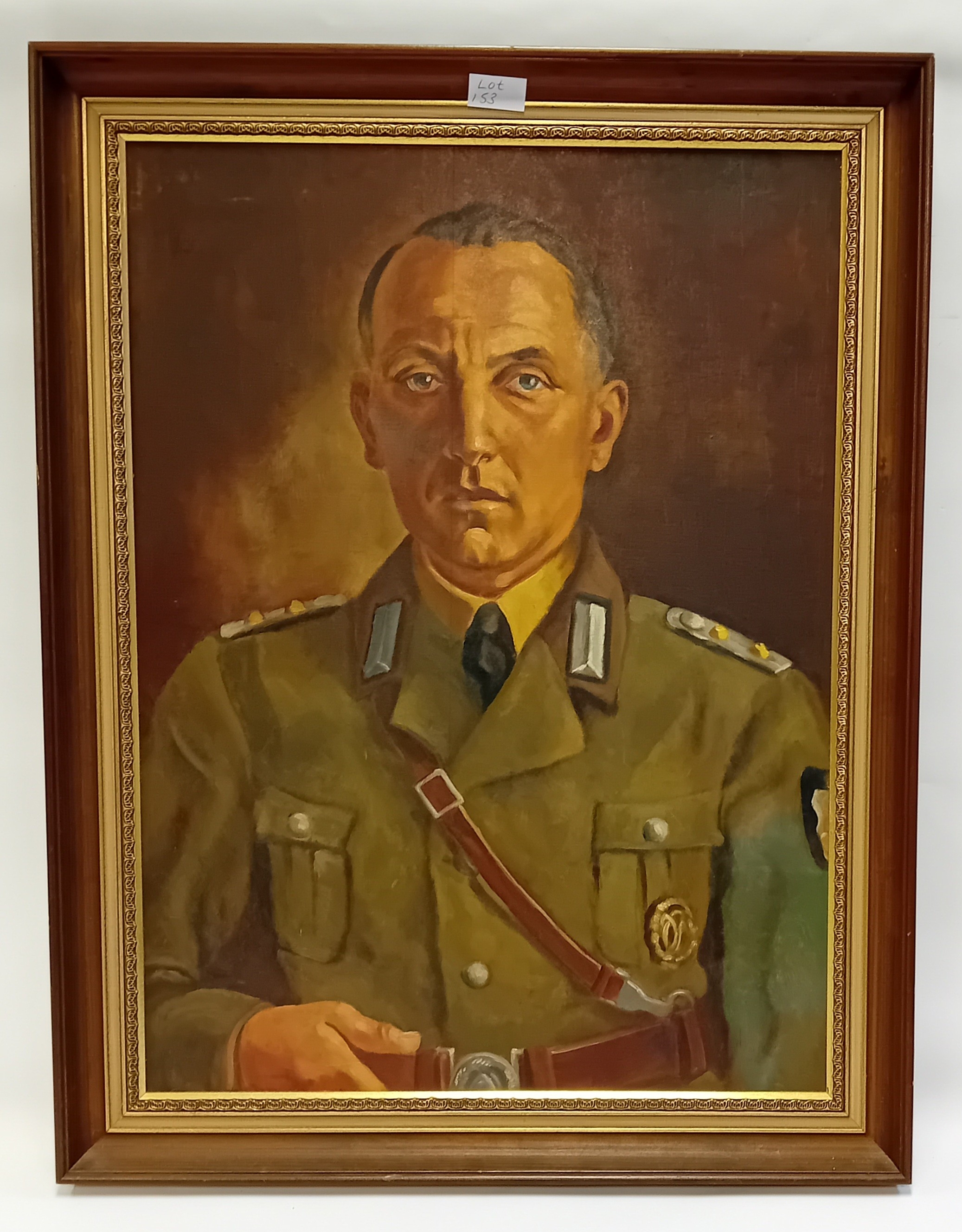 Artwork by Martin Arnold, German Officer Ludwig, Made of Oil on board
