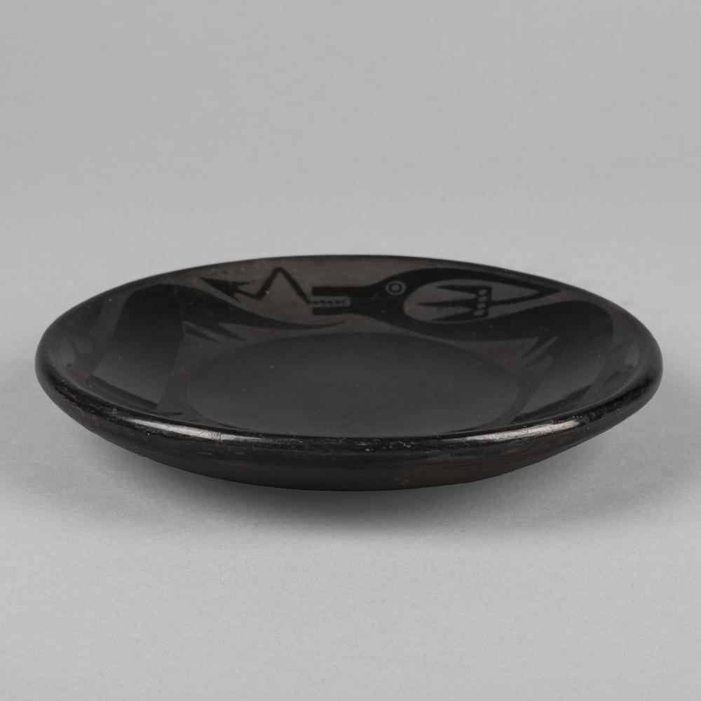 Artwork by Maria Montoya Martinez, Popovi Da, Maria Martinez + Popovi Da, Made of fired clay