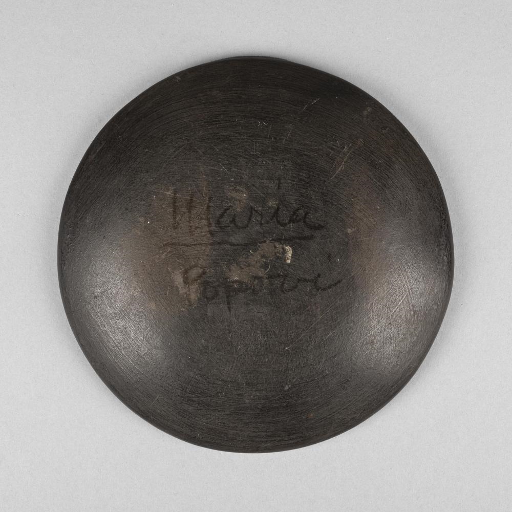 Artwork by Maria Montoya Martinez, Popovi Da, Maria Martinez + Popovi Da, Made of fired clay