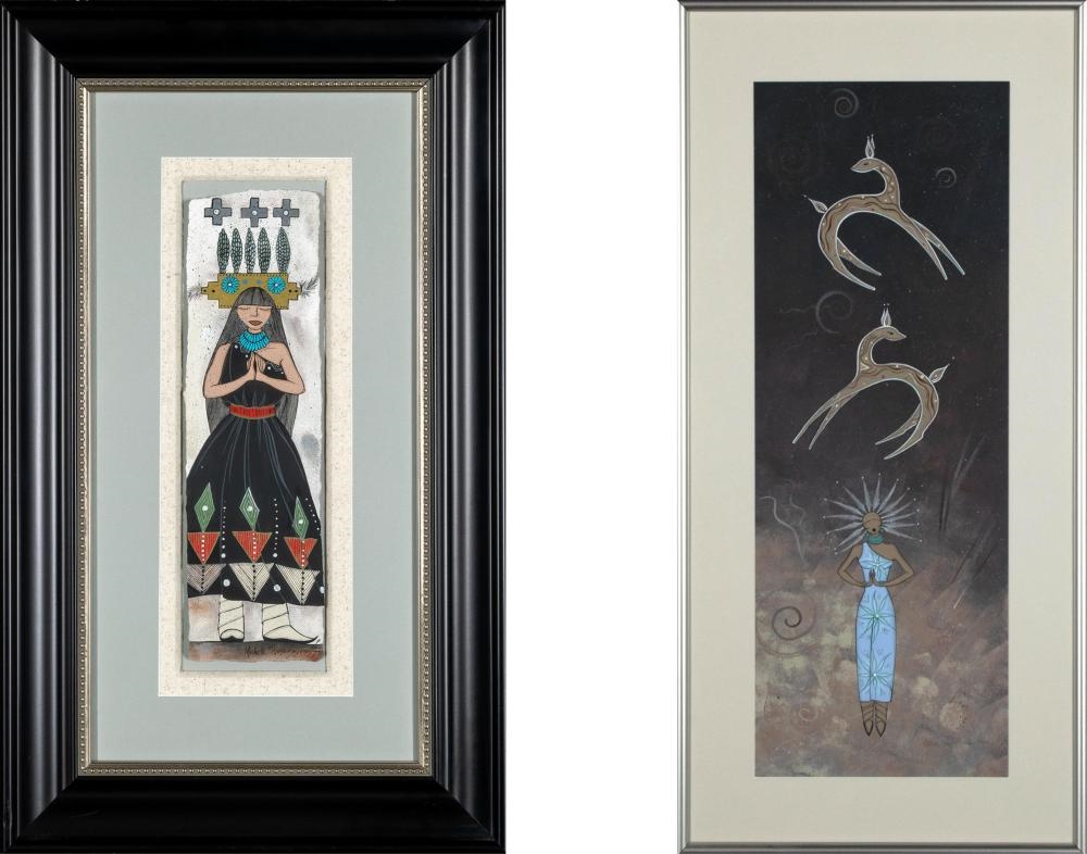 Artwork by Michelle Tsosie Sisneros, Santa Clara / Laguna / Diné [Navajo], (b. 1960), Made of acrylic on paper