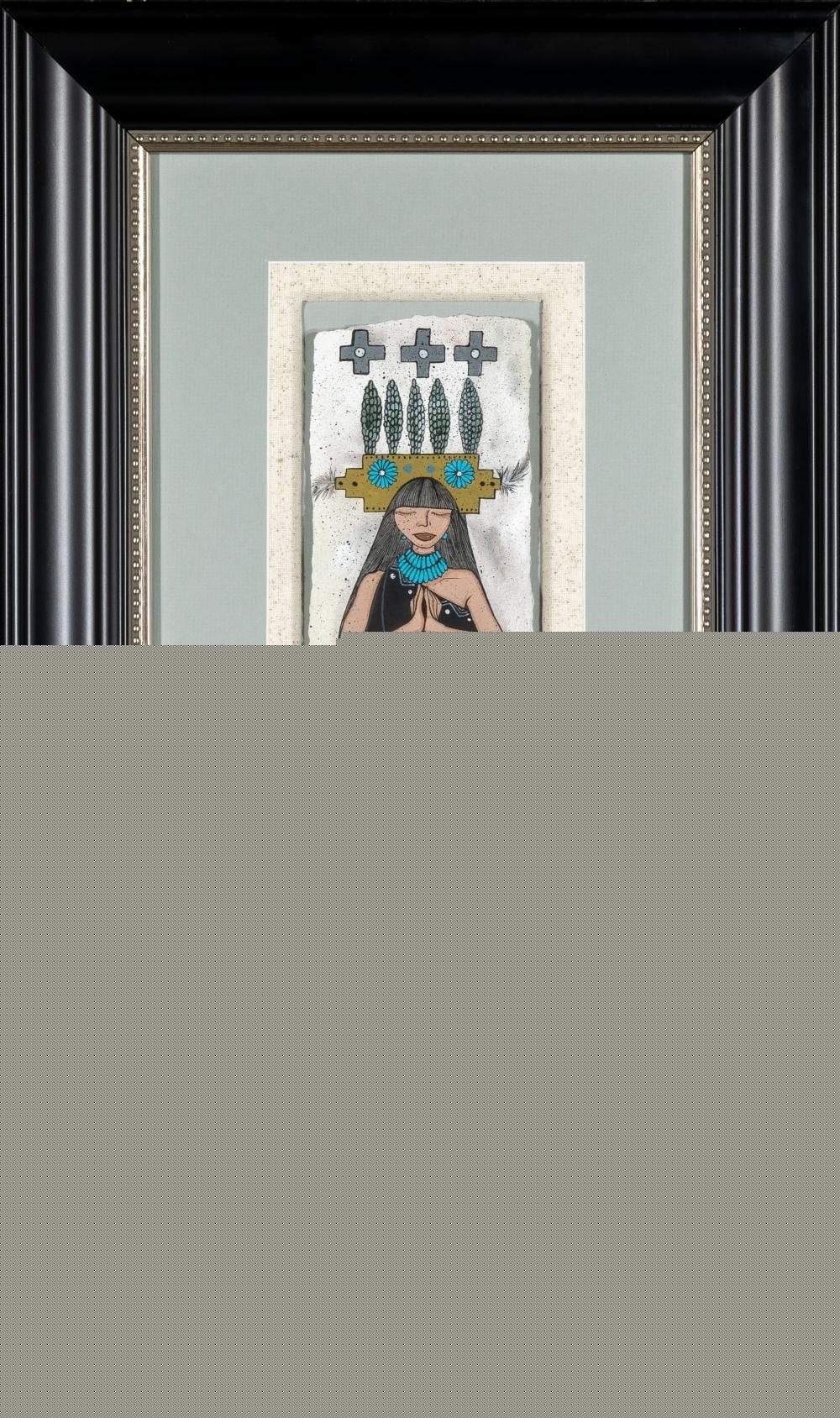 Artwork by Michelle Tsosie Sisneros, Santa Clara / Laguna / Diné [Navajo], (b. 1960), Made of acrylic on paper