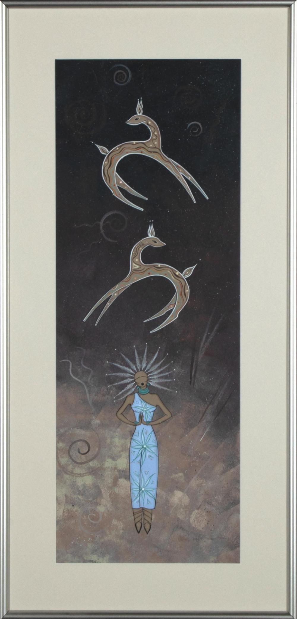 Artwork by Michelle Tsosie Sisneros, Santa Clara / Laguna / Diné [Navajo], (b. 1960), Made of acrylic on paper