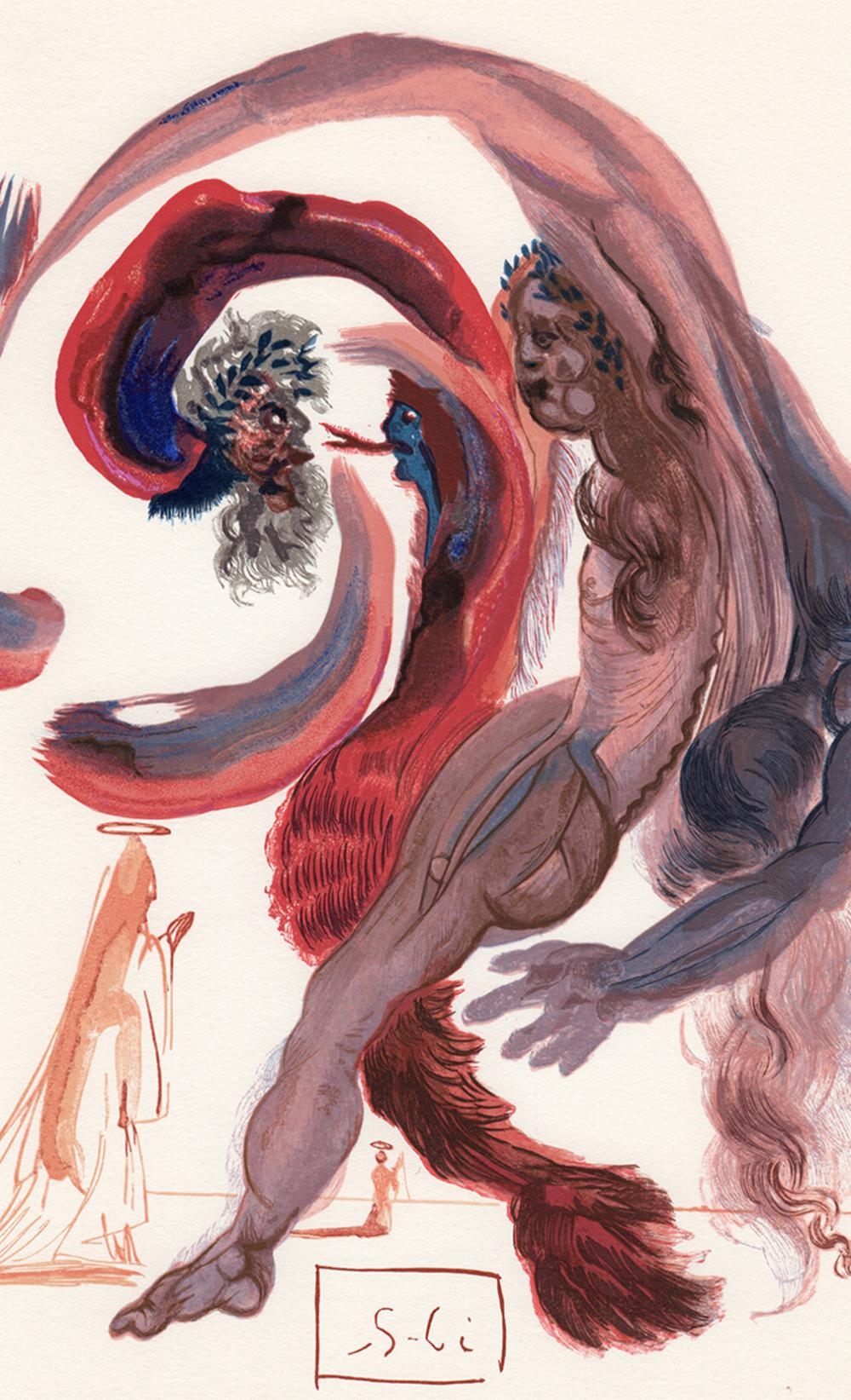Salvador Dalí | Salvador Dali Accidia 1960 Woodcut Signed Framed ...