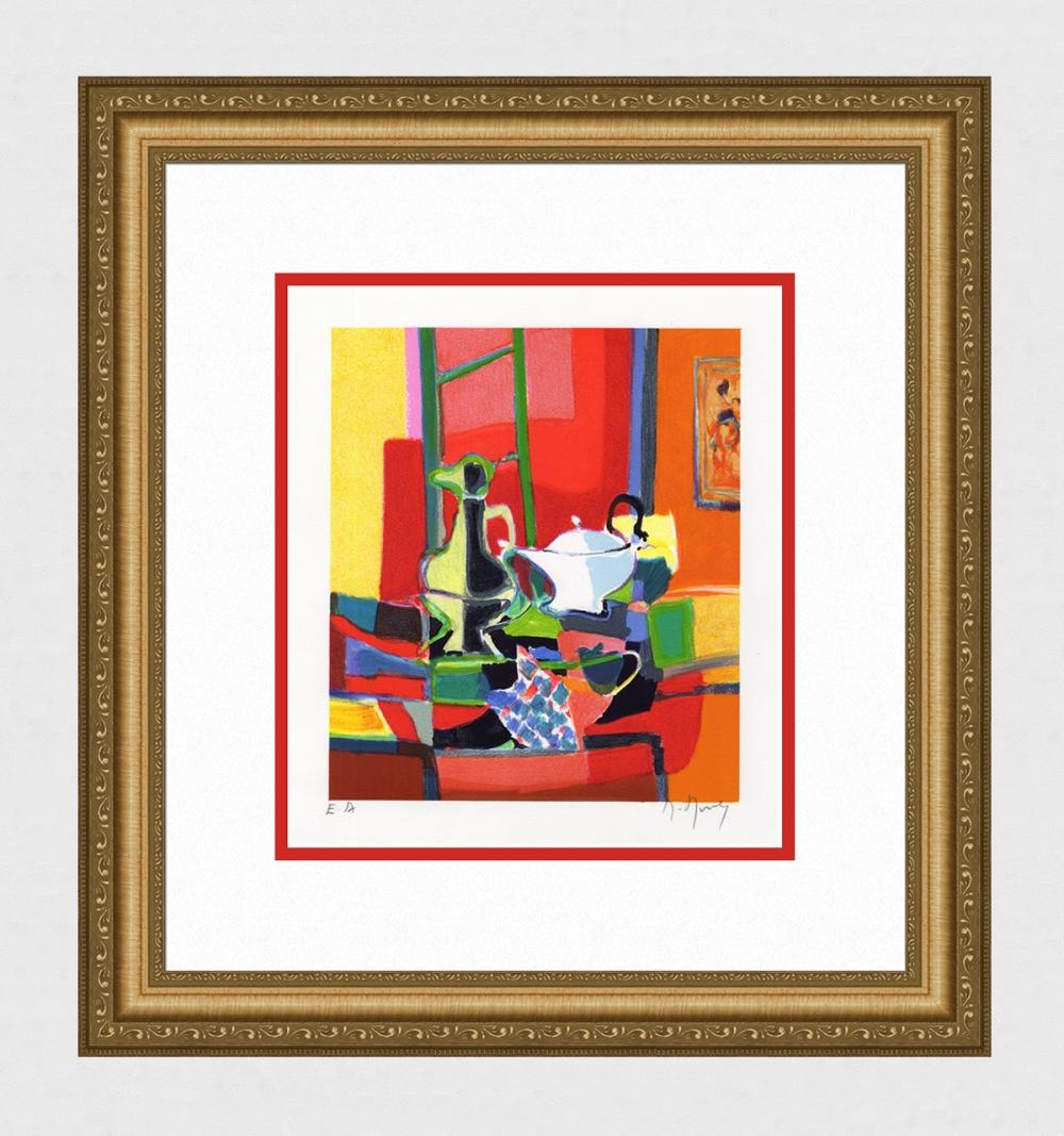 Marcel Mouly | Marcel Mouly Hand signed Lithograph The Teapot Artist ...