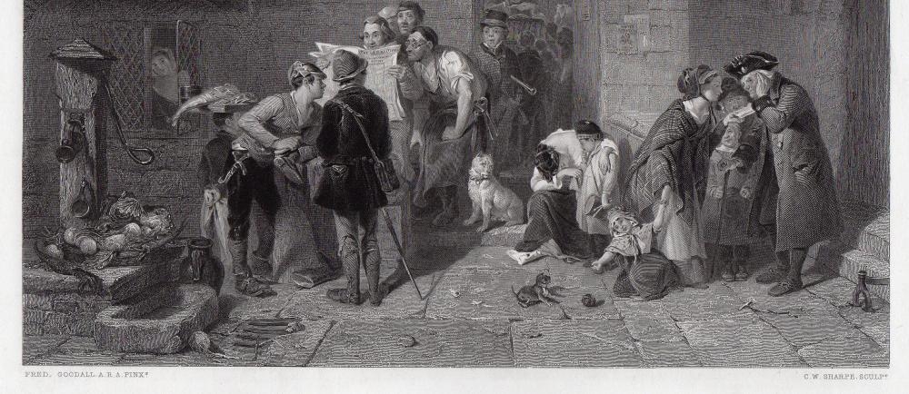 Frederick Goodall | Frederick Goodall The Post Office 1862 engraving ...