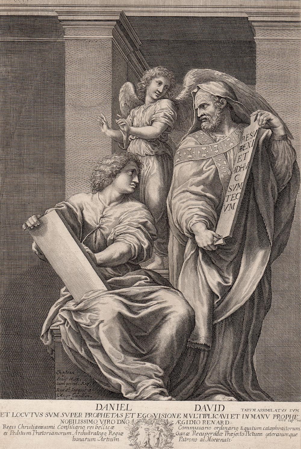 Raffaello Sanzio | Raphael Daniel and David Engraving 1660 | MutualArt