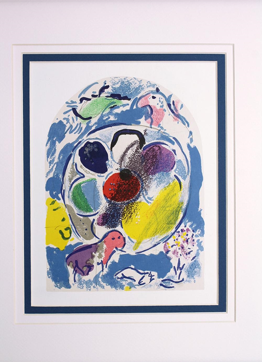 Marc Chagall | 1962 Marc Chagall Color Lithograph Jerusalem Windows ...