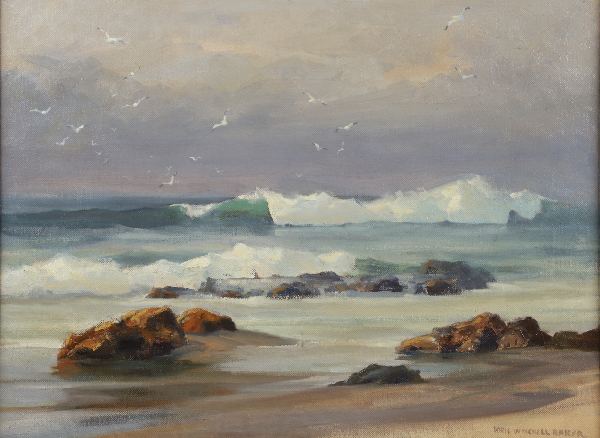 Doris Winchell Baker | Doris Winchell Baker California Coastal Seascape ...