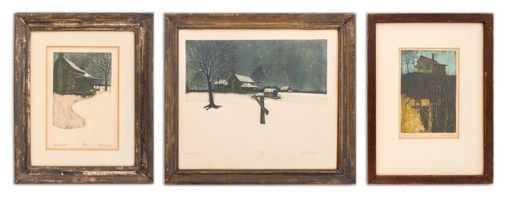 James A. Shell | James Shell Farmhouse Scenes Color Etchings, 3 (1973 ...