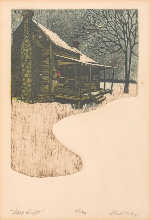 James A. Shell | James Shell Farmhouse Scenes Color Etchings, 3 (1973 ...