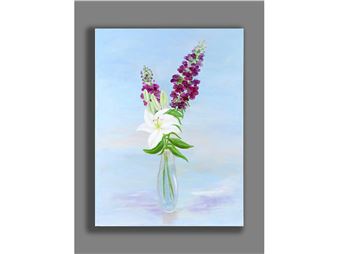 LÖWENMÄULCHEN MIT LILIE - Ruth Maria Kubitschek