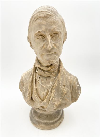 plaster bust of Ralph W. Emerson - Pietro Paulo Caproni