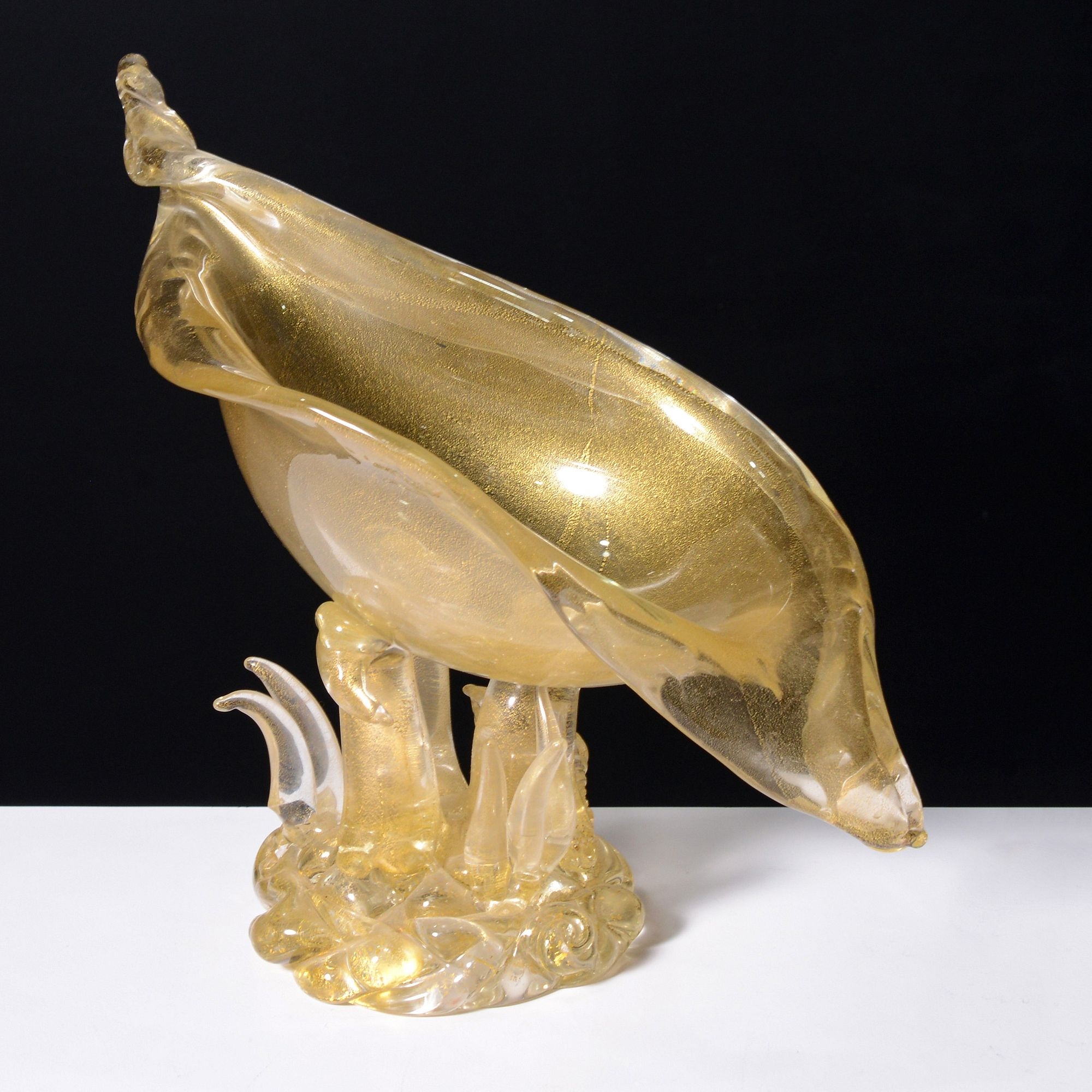 Ercole Barovier | Large Ercole Barovier CONCHIGLIA Shell Compote ...