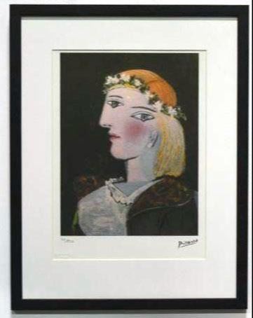 Lithographie Signée Pablo Picasso - Portrait De Marie-Thérèse - Certificat SPADEM Paris