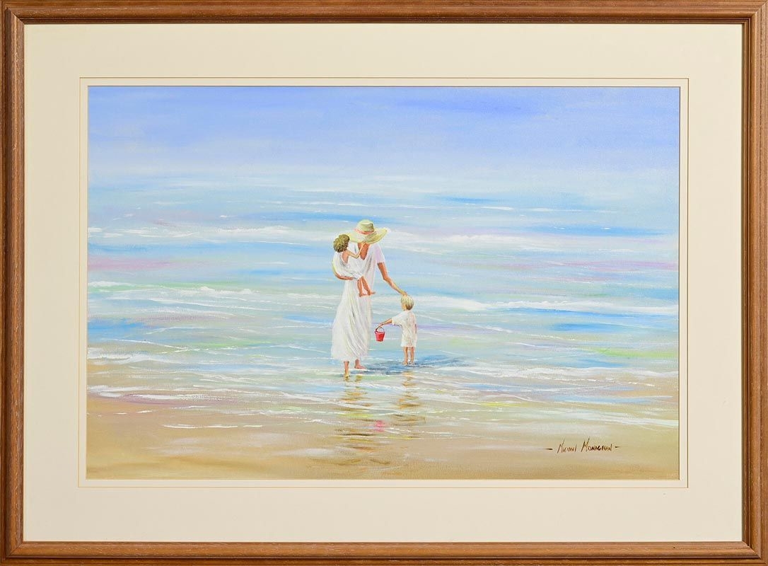 Artwork by Michael Monaghan, A Pleasant Moment, Made of oil on canvas board