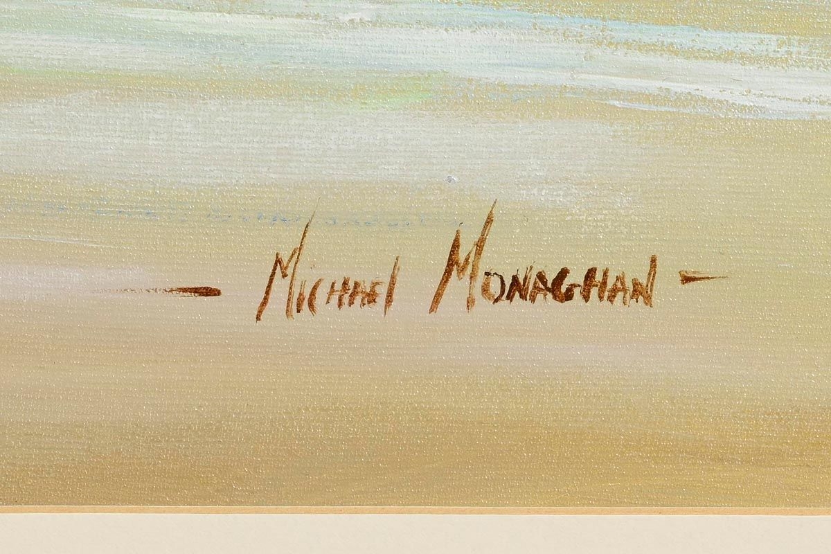 Artwork by Michael Monaghan, A Pleasant Moment, Made of oil on canvas board