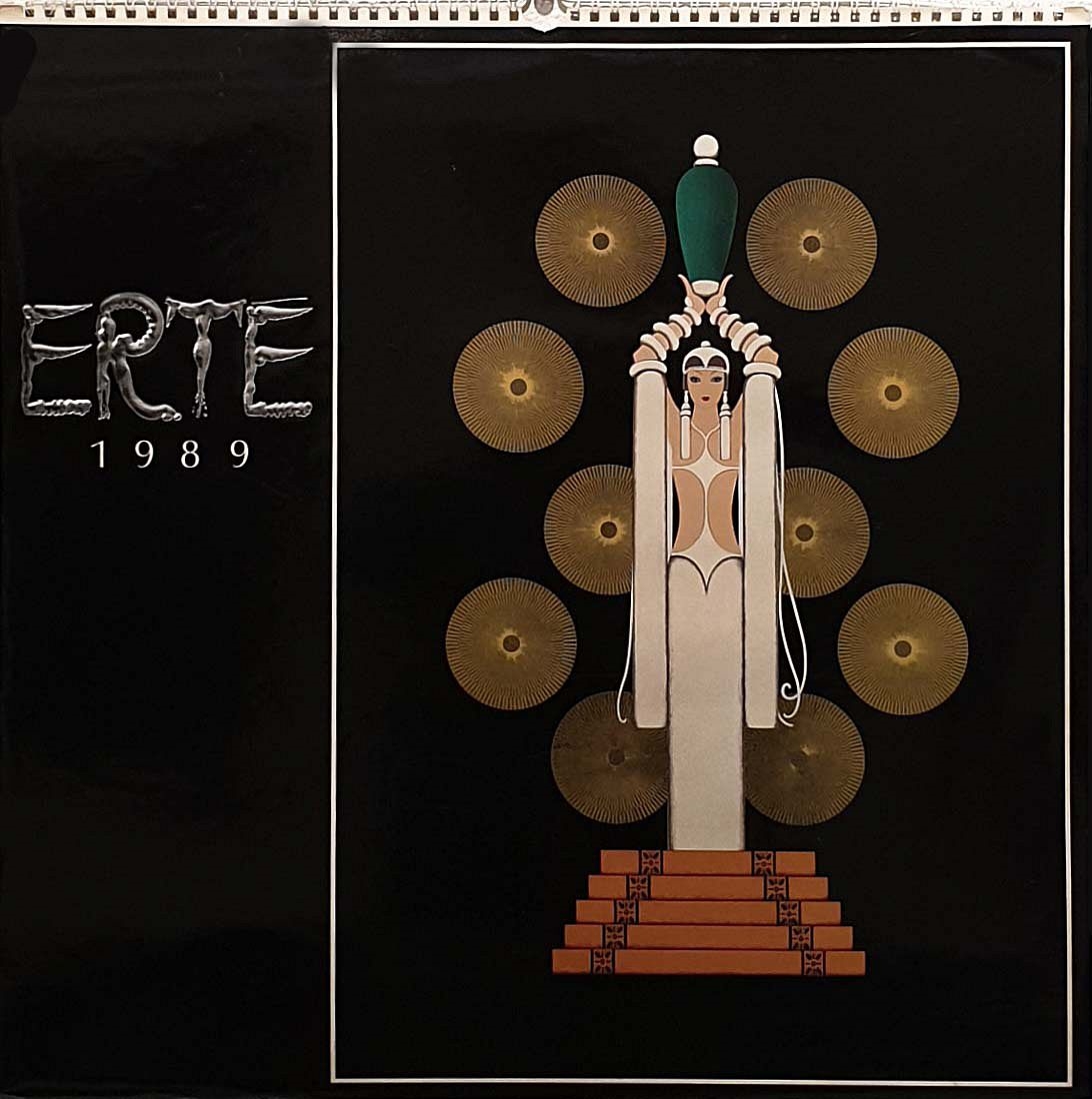Erté | A Vintage ERTE 1989 Lithograph Wall Calendar, 12 Pages (1989 ...