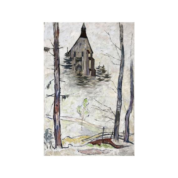 Leopold Hauer, Vienna 1896 - 1984 Lengenfeld, Church in Winter by Leopold Hauer, 1896 - 1984