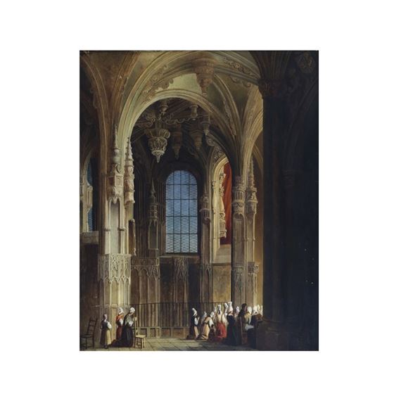 Ludwig Kohl, Prague 1746 - 1821 Prague, Church interior by Ludwig Kohl, 1746 – 1821